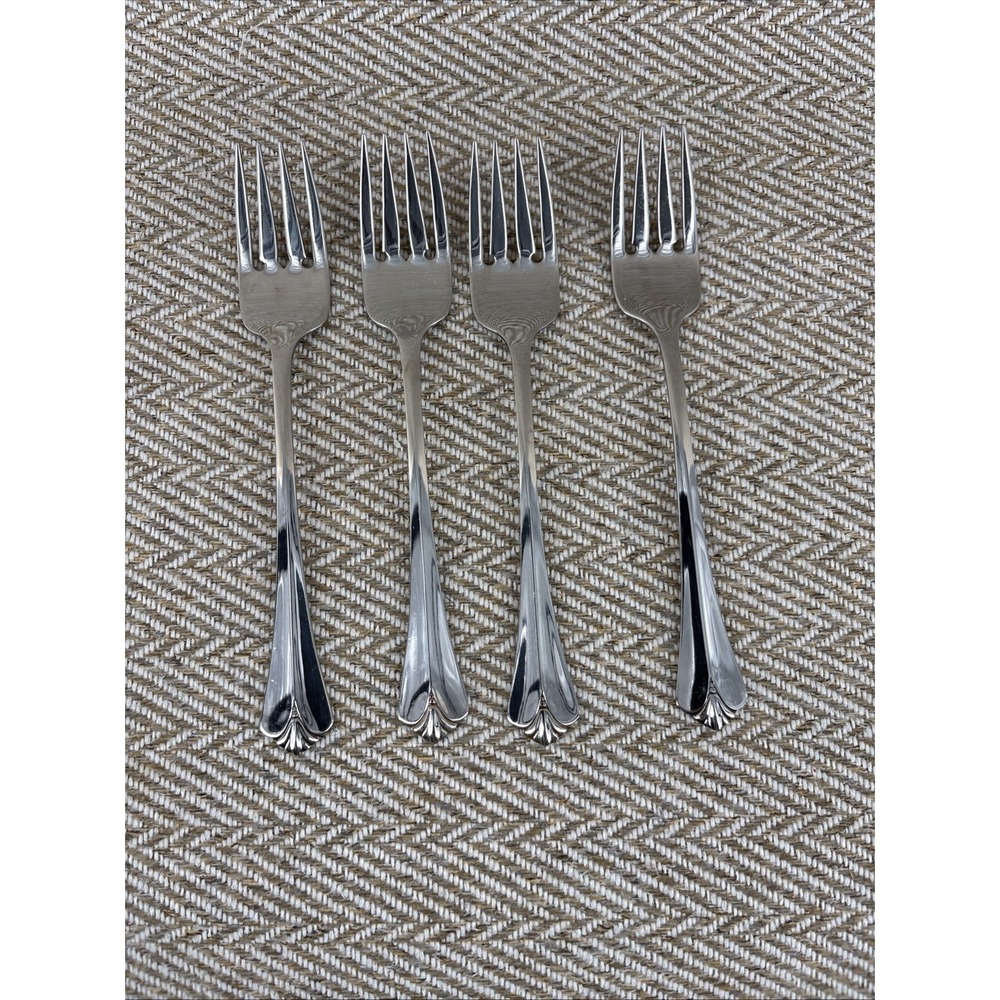 Oneida Salad Forks ROYAL FLUTE  Glossy Stainless